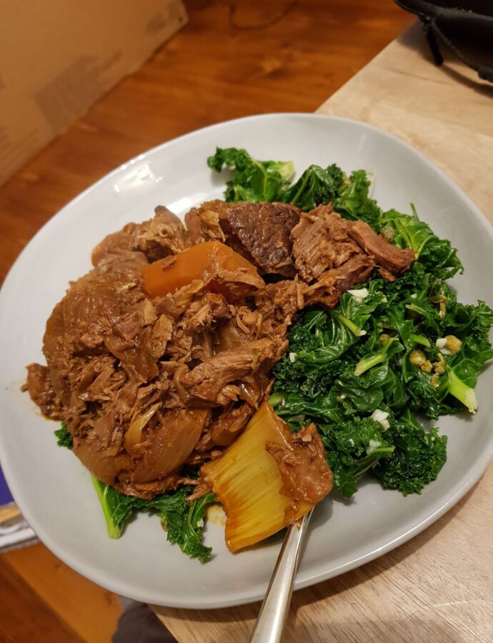 Roast Topside of Beef & Carrots