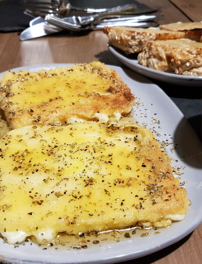 Honey-fried Saganaki