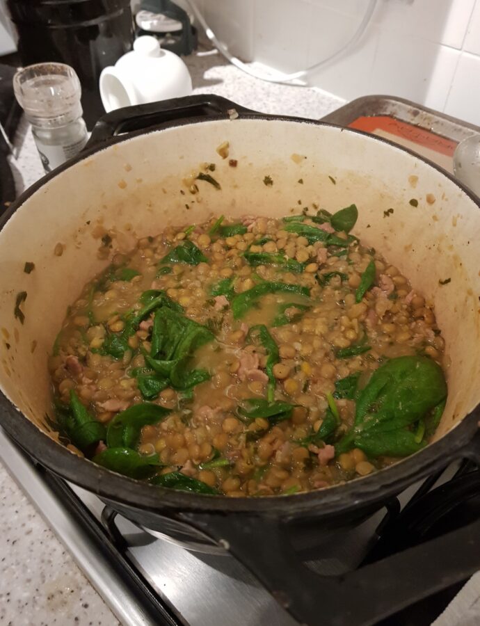 Comforting lentil soup