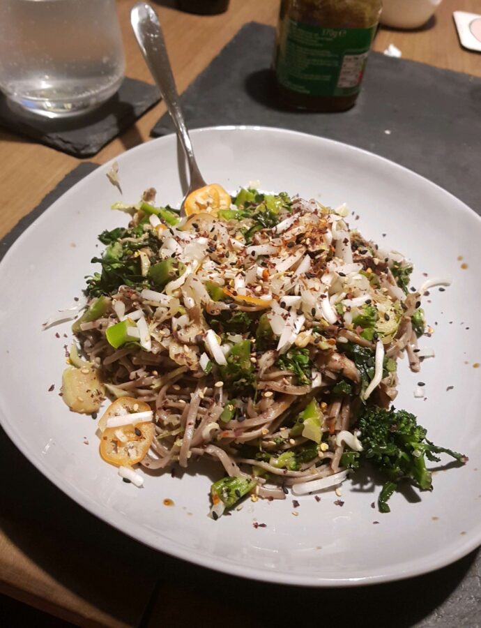 Japanese Greens & Mushroom Stir Fry