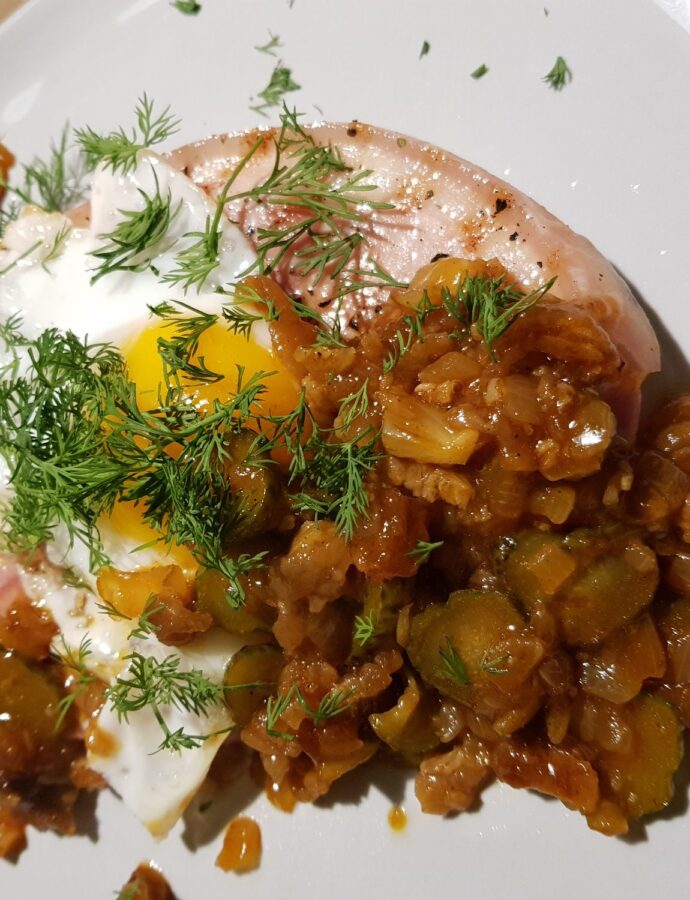 Gammon and duck eggs