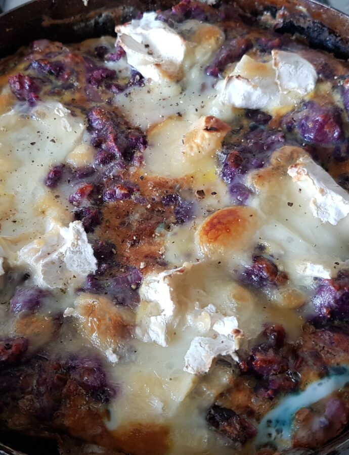 Sweet potato and goat&apos;s cheese fritata