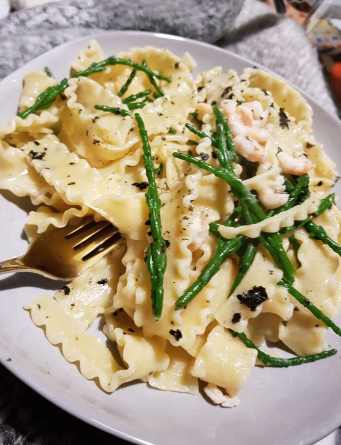 Prawn tagliatelle & Chestnut tagliatelle