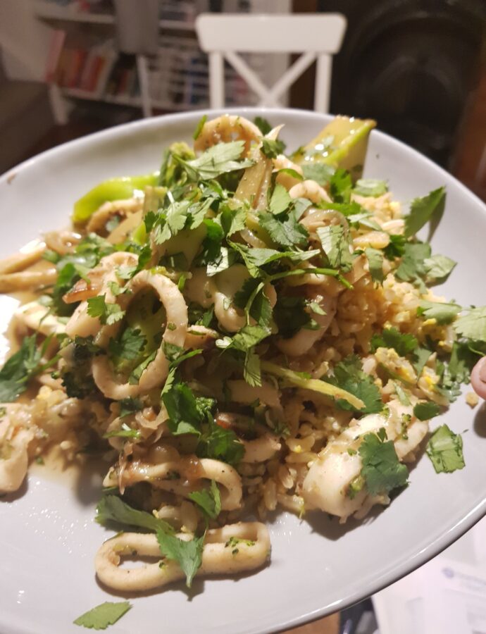 Fresh Squid Stir Fry