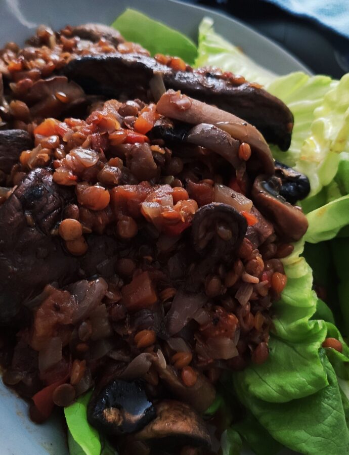 Mushroom and Lentil Braise