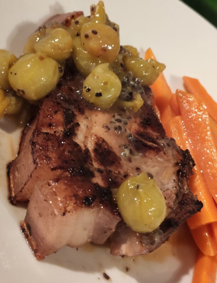Pork Chops & Gooseberries