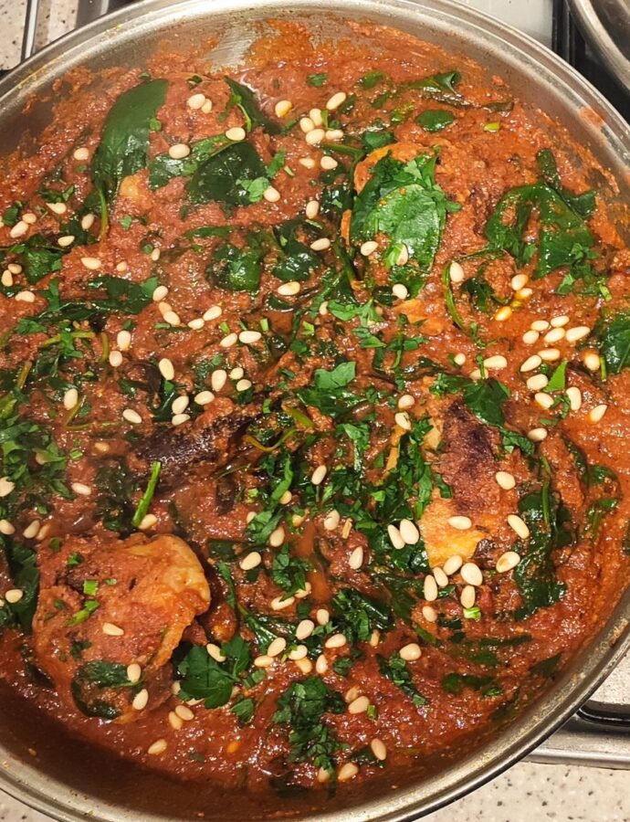 Almond chicken curry