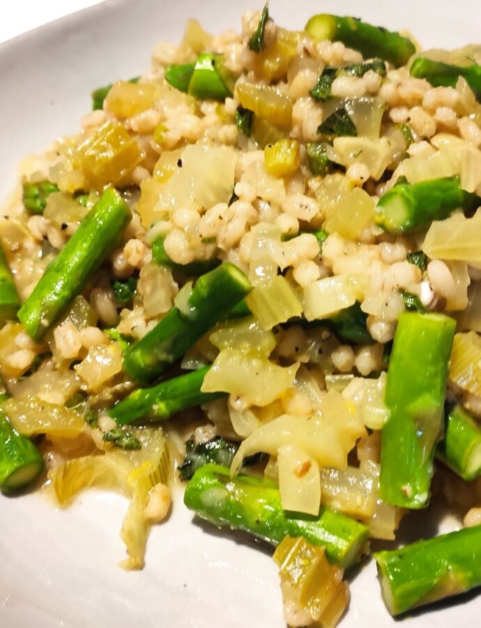 Pearl Barley, Mint Risotto