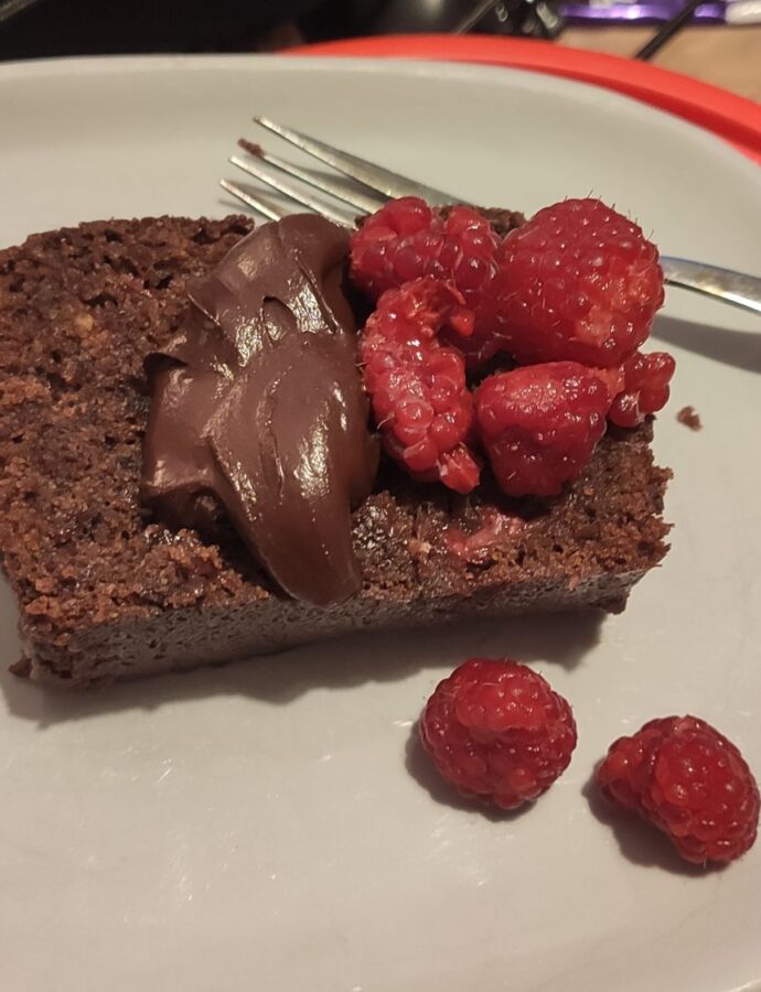 Chocolate and raspberry cake
