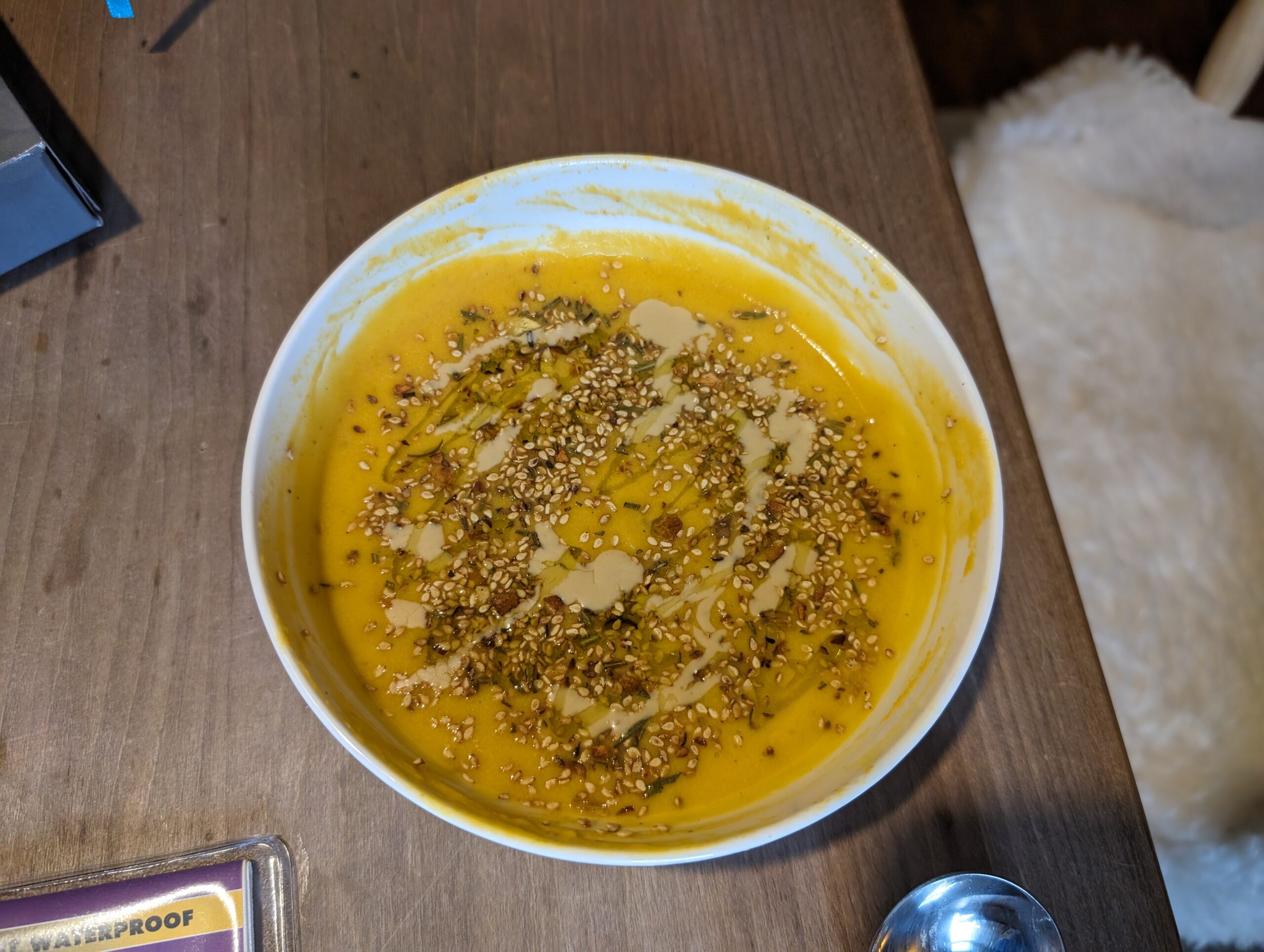 Butternut, chestnut and tahini Soup