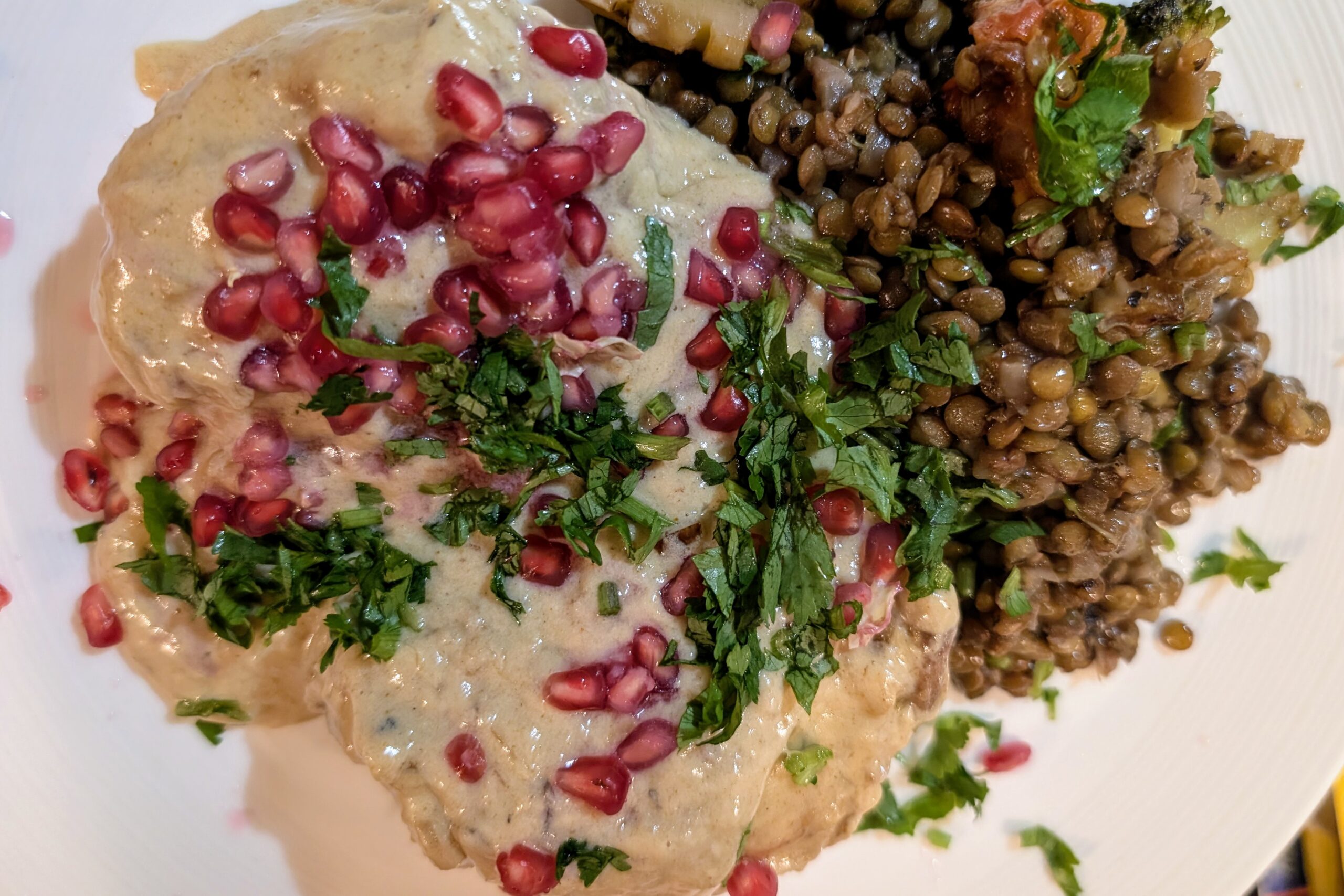Chicken & Yogurt, Lentils & Tomato