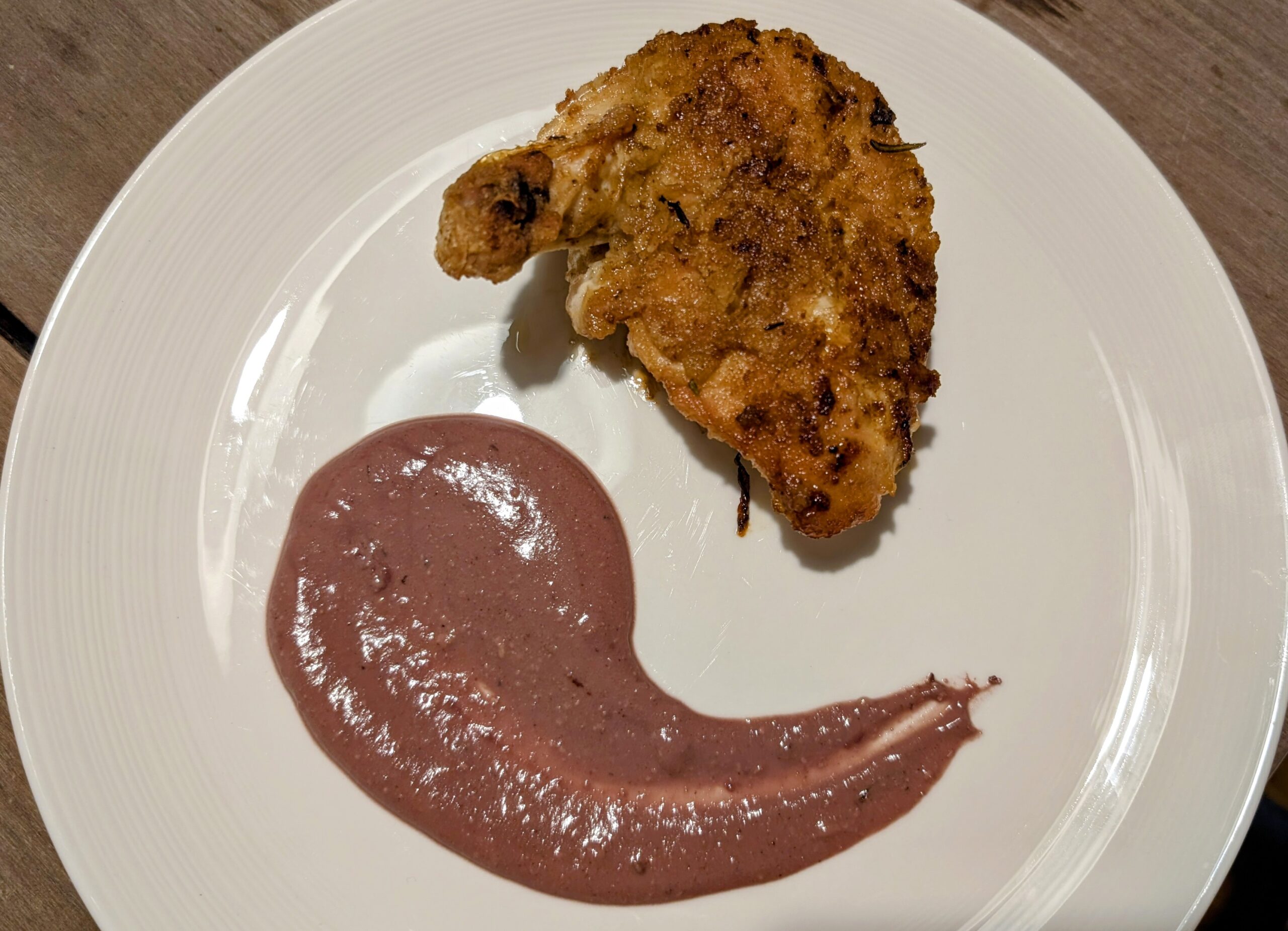 Crispy pan fried chicken